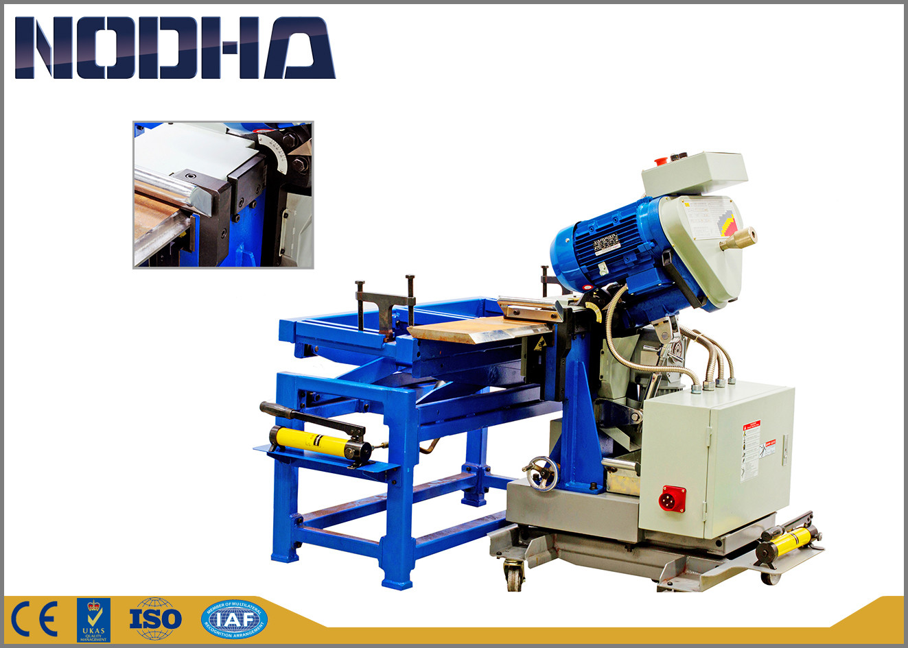 Máy phay cắt cạnh NODHA, máy phay tự động 750-1050 tốc độ động cơ R /